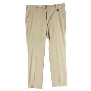 Adidas Adi Advantage Golf Activewear Lightweight Tapered Pants Tan Men 36x32 EUC